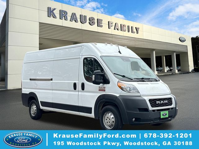 Bright White Clearcoat 2022 RAM ProMaster 2500 159 High Roof Cargo Van FWD Van Front-Wheel Drive 9-Speed Automatic