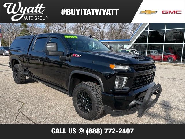Black 2023 Chevrolet Silverado 2500HD LTZ Crew Cab 4WD Pickup Truck Four-Wheel Drive Automatic