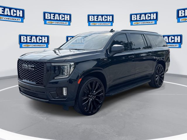 Midnight Blue Metallic 2023 GMC Yukon XL SLE 4WD SUV / Crossover Four-Wheel Drive
