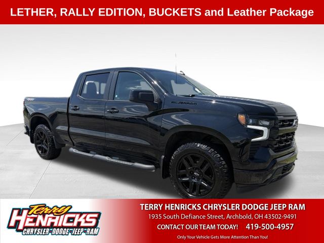 Black 2023 Chevrolet Silverado 1500 Pickup Truck Four-Wheel Drive Automatic