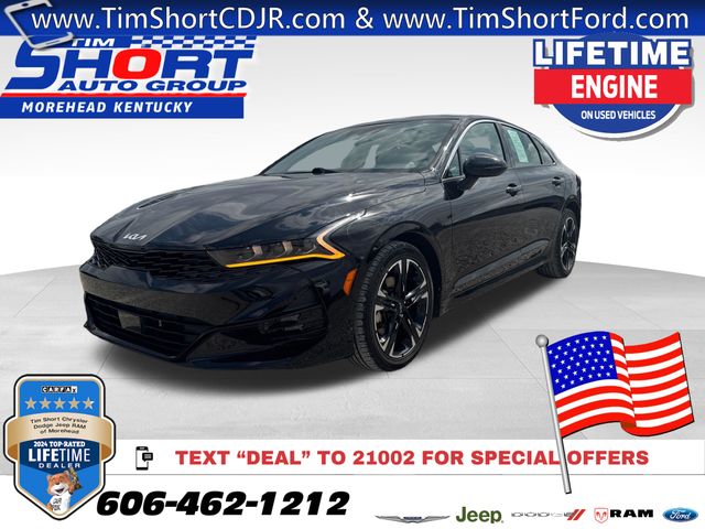 Ebony Black 2022 Kia K5 GT-Line FWD Sedan Front-Wheel Drive 8-Speed Automatic