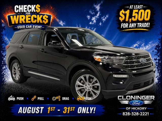 Agate Black Metallic 2022 Ford Explorer SUV / Crossover Rear-Wheel Drive Automatic