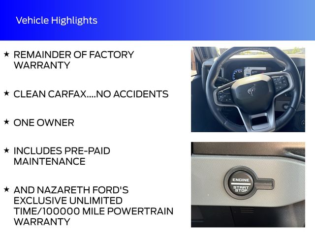 used 2022 Ford Bronco car, priced at $34,999