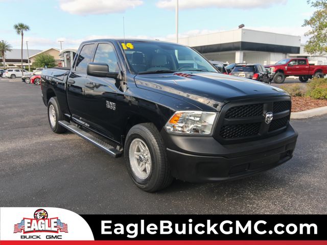 Black Clearcoat 2014 RAM 1500 Tradesman Quad Cab RWD Pickup Truck 4X2 8-Speed Automatic