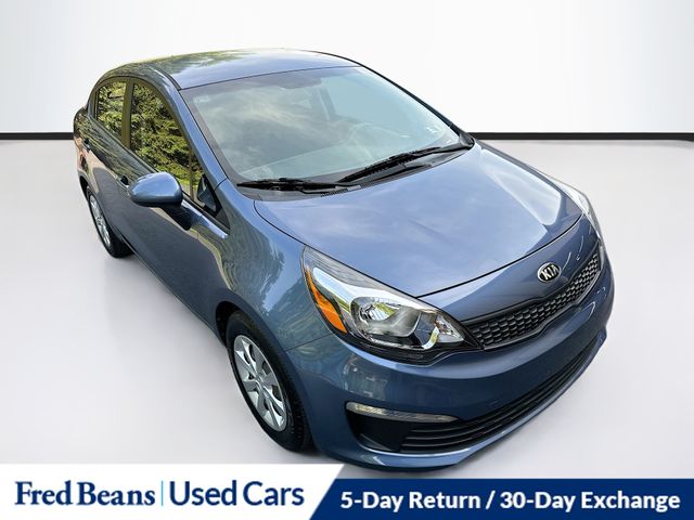 Urban Blue Pearl Metallic 2016 Kia Rio LX Sedan Front-Wheel Drive 6-Speed Manual