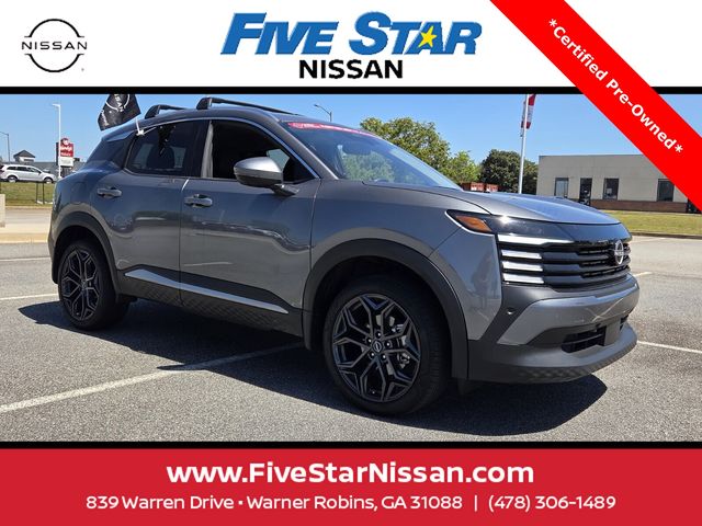 Gray (Gun Metallic) 2025 Nissan Kicks SR FWD SUV / Crossover Front-Wheel Drive Continuously Variable Transmission