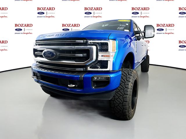 2020 Blue Ford Super Duty F-250 SRW Platinum 4X4 Truck
