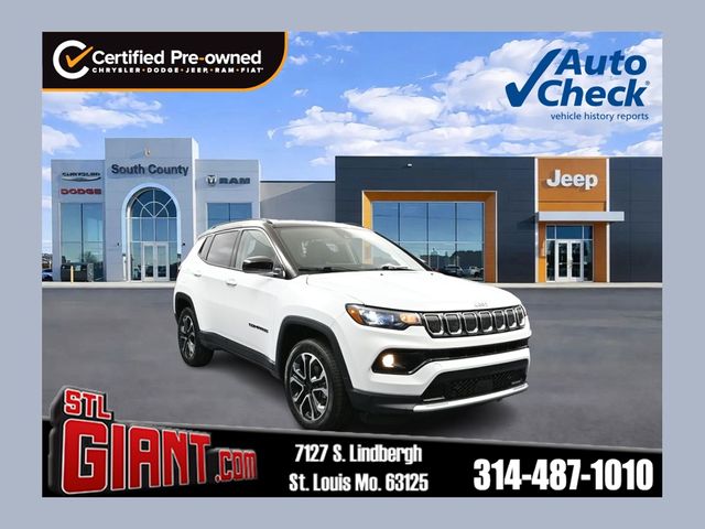 Bright White Clearcoat 2022 Jeep Compass SUV / Crossover Four-Wheel Drive 9-Speed Automatic
