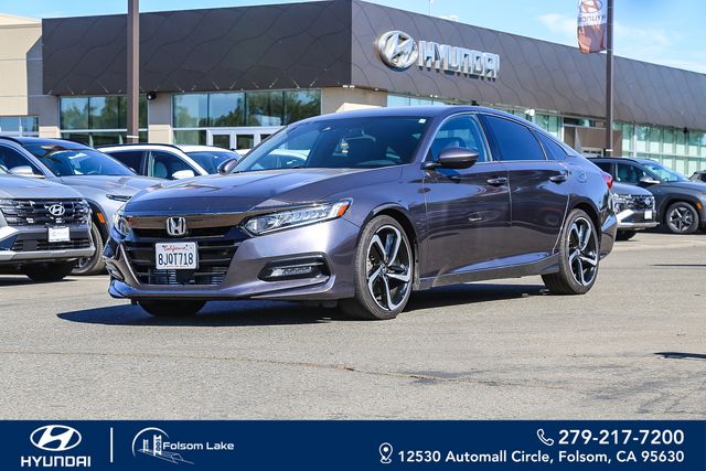 Gray 2018 Honda Accord Sedan Front-Wheel Drive Continuously Variable Transmission