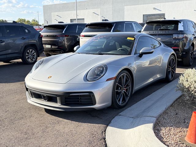 GT Silver Metallic 2020 Porsche 911 Coupe All-Wheel Drive 8-Speed Automatic