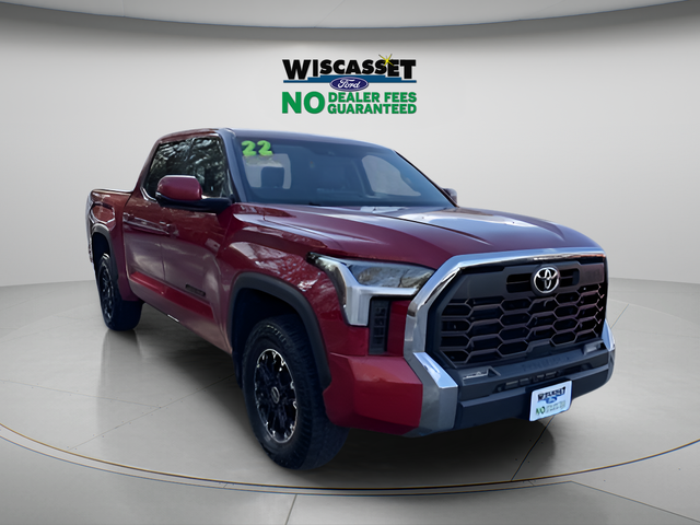 Red 2022 Toyota Tundra SR5 CrewMax Cab 4WD Pickup Truck Four-Wheel Drive Automatic