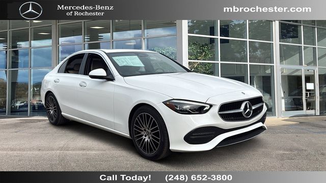 Polar White 2022 Mercedes-Benz C-Class C 300 Sedan 4MATIC Sedan All-Wheel Drive 9-Speed Automatic