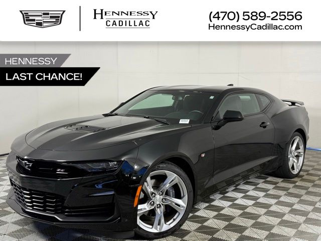Black 2022 Chevrolet Camaro 1SS Coupe RWD Coupe Rear-Wheel Drive 6-Speed Manual