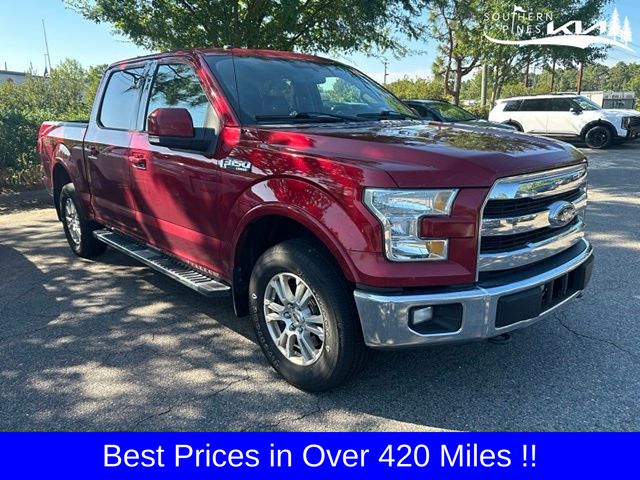 Red 2016 Ford F-150 Pickup Truck Four-Wheel Drive 6-Speed Automatic