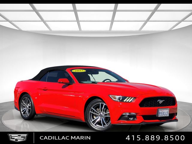 Race Red 2017 Ford Mustang Convertible Rear-Wheel Drive 6-Speed Automatic