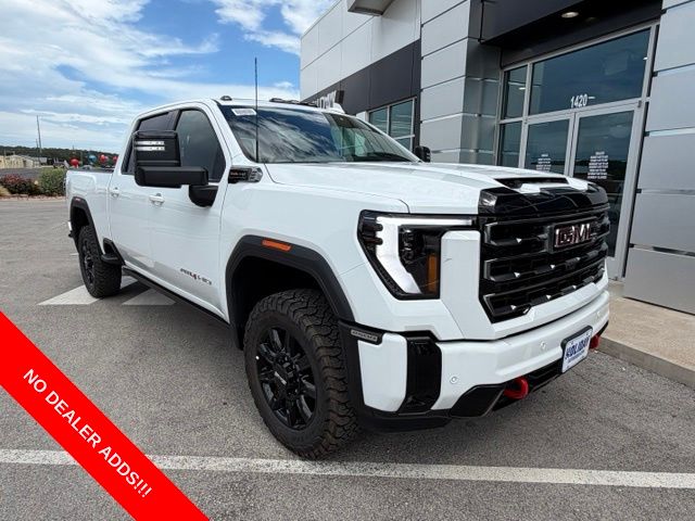 Summit White 2026 GMC Sierra 2500HD AT4 Crew Cab 4WD Pickup Truck Four-Wheel Drive Automatic