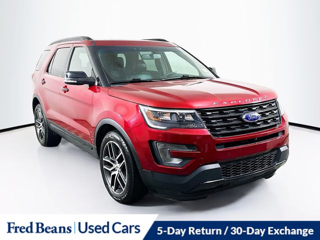 Ruby Red Metallic 2016 Ford Explorer Sport 4WD SUV / Crossover All-Wheel Drive 6-Speed Automatic