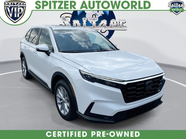 Platinum White Pearl 2023 Honda CR-V EX-L AWD SUV / Crossover All-Wheel Drive Continuously Variable Transmission