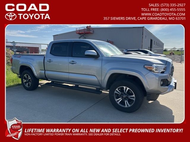 Silver Sky Metallic 2019 Toyota Tacoma TRD Sport Double Cab LB 4WD Pickup Truck Four-Wheel Drive 6-Speed Automatic