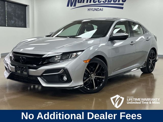 Lunar Silver Metallic 2021 Honda Civic Hatchback Hatchback Front-Wheel Drive Continuously Variable Transmission