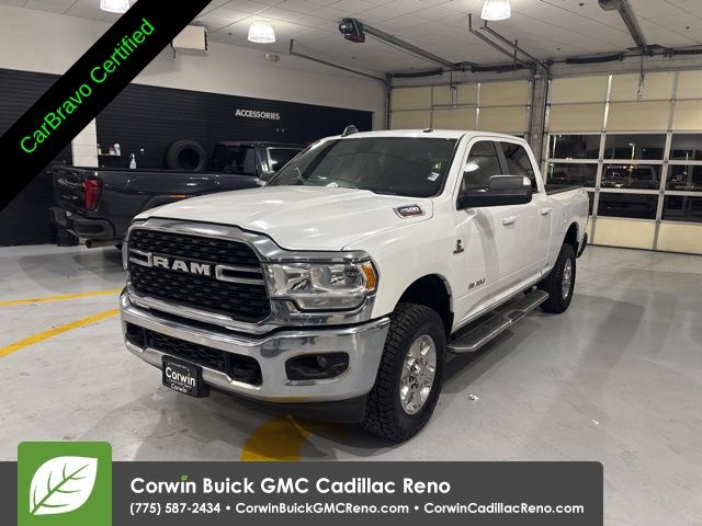 Bright White Clearcoat 2022 RAM 2500 Big Horn Crew Cab 4WD Pickup Truck Four-Wheel Drive 6-Speed Automatic