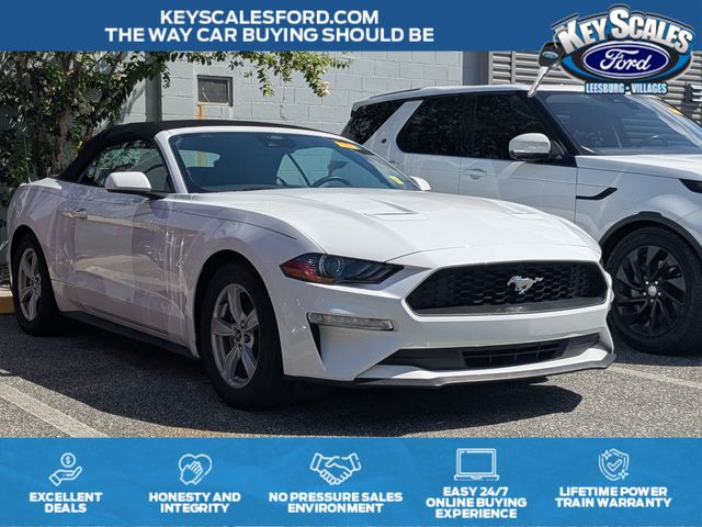 Oxford White 2021 Ford Mustang Convertible Rear-Wheel Drive Automatic