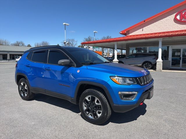 Laser Blue Pearlcoat 2018 Jeep Compass Trailhawk 4WD SUV / Crossover Four-Wheel Drive 9-Speed Automatic