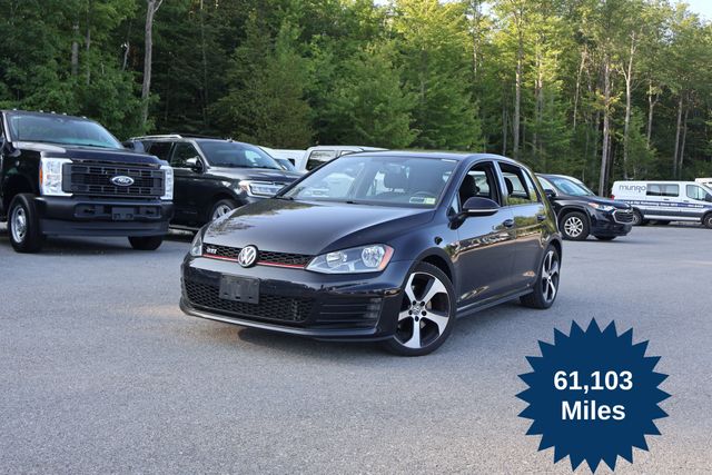 Deep Black 2016 Volkswagen Golf GTI Hatchback Front-Wheel Drive 6-Speed Manual