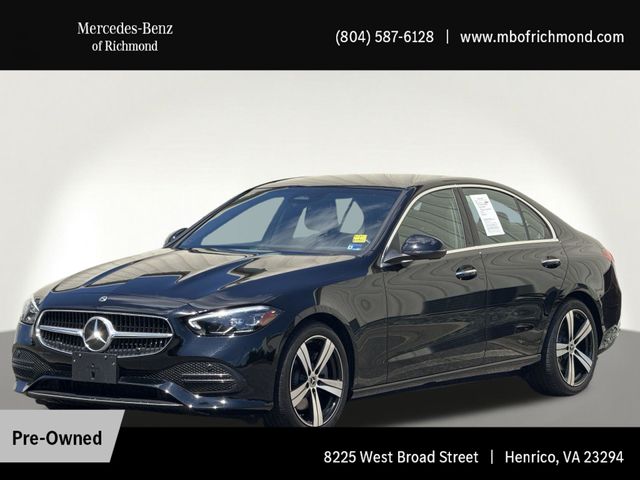 Black 2025 Mercedes-Benz C-Class Sedan All-Wheel Drive 9-Speed Automatic