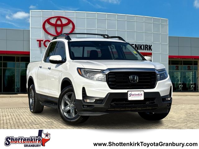 Platinum White Pearl 2023 Honda Ridgeline RTL-E AWD Pickup Truck All-Wheel Drive 9-Speed Automatic
