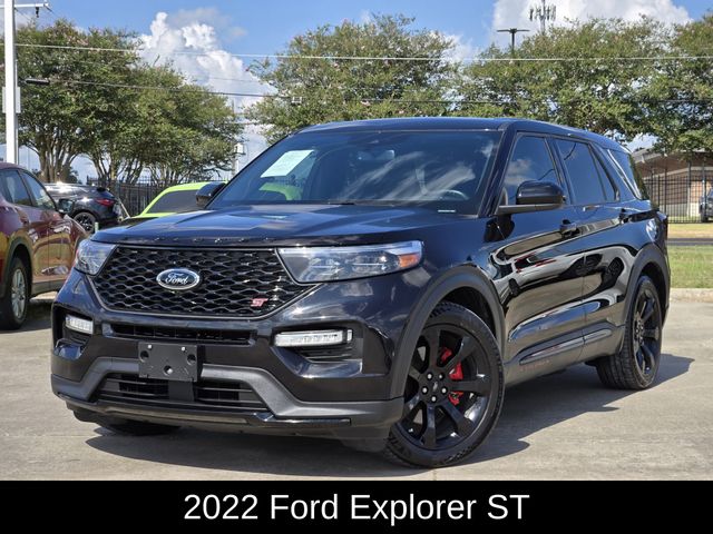 Black Metallic 2022 Ford Explorer SUV / Crossover Rear-Wheel Drive Automatic