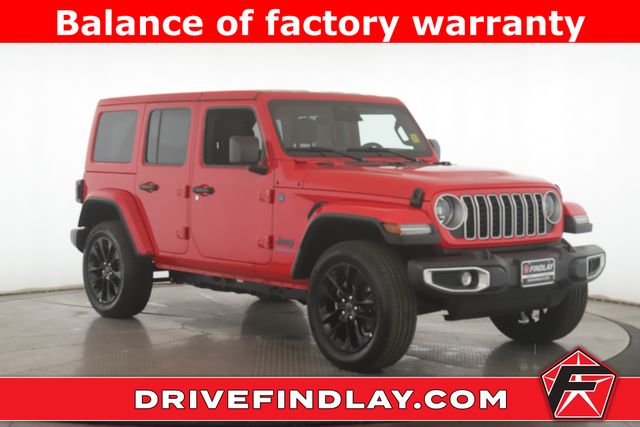 Firecracker Red Clearcoat 2025 Jeep Wrangler 4xe Sahara 4WD SUV / Crossover Four-Wheel Drive 8-Speed Automatic