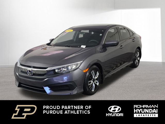 Lunar Silver Metallic 2016 Honda Civic Sedan Front-Wheel Drive Continuously Variable Transmission