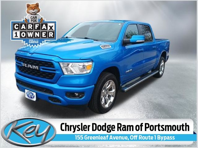 Hydro Blue Pearlcoat 2022 RAM 1500 Pickup Truck Four-Wheel Drive 8-Speed Automatic