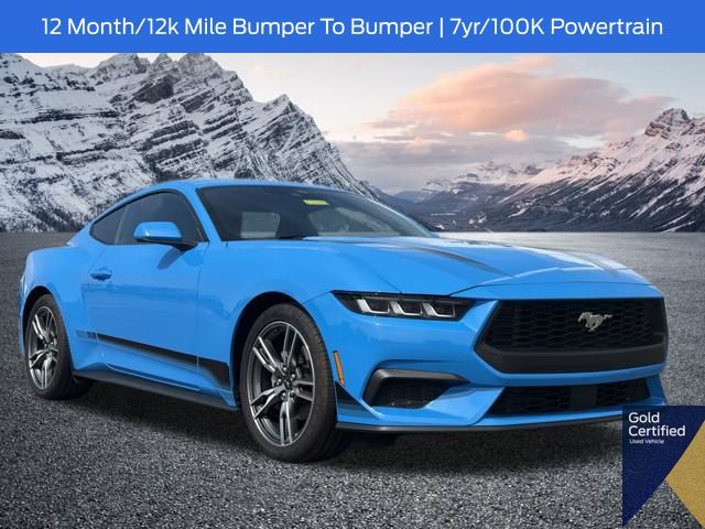 Grabber Blue 2024 Ford Mustang Coupe Rear-Wheel Drive Automatic