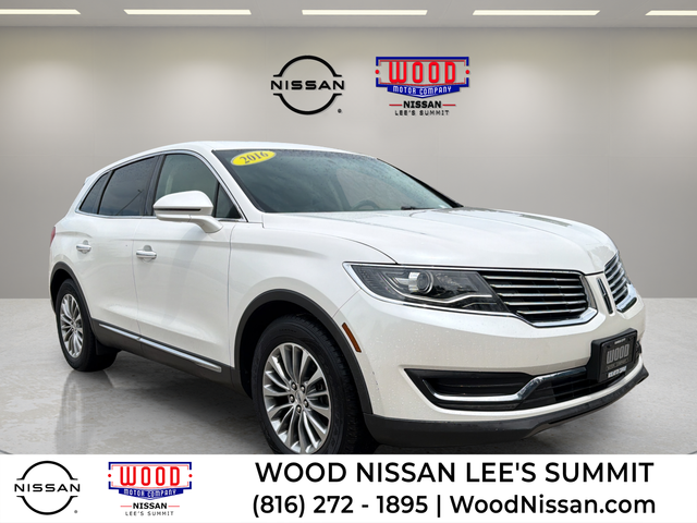 White Platinum Clearcoat Metallic 2016 Lincoln MKX SUV / Crossover Front-Wheel Drive 6-Speed Automatic