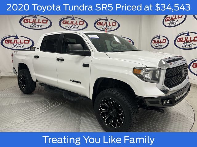 Super White 2020 Toyota Tundra Pickup Truck Four-Wheel Drive 6-Speed Automatic