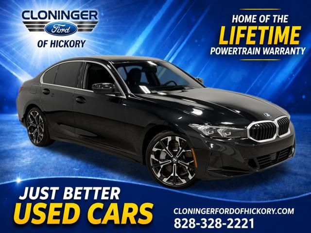 Black Sapphire Metallic 2025 BMW 3 Series Sedan Rear-Wheel Drive 8-Speed Automatic