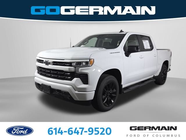 Summit White 2024 Chevrolet Silverado 1500 Pickup Truck Four-Wheel Drive Automatic