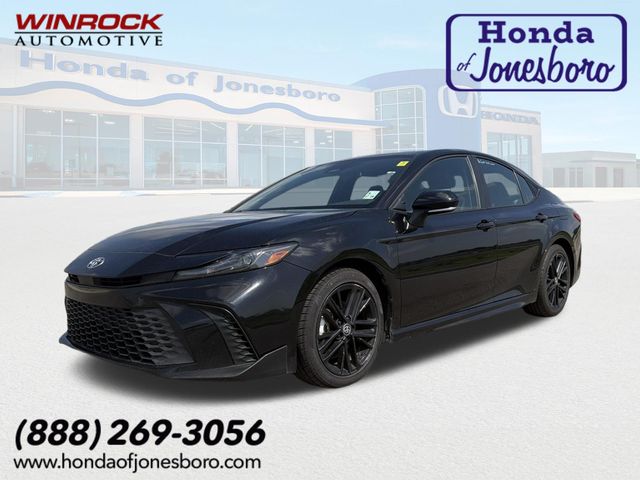 Midnight Black Metallic 2025 Toyota Camry Sedan Front-Wheel Drive Continuously Variable Transmission