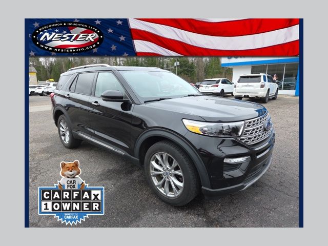 Black 2021 Ford Explorer Limited AWD SUV / Crossover All-Wheel Drive Automatic
