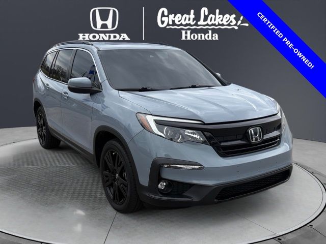 Sonic Gray Pearl 2022 Honda Pilot SE AWD SUV / Crossover All-Wheel Drive 9-Speed Automatic