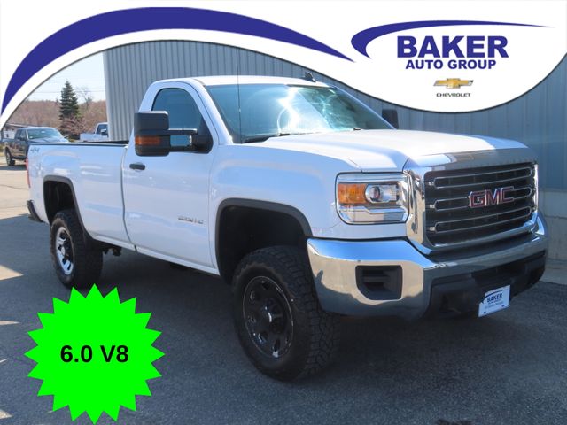 Summit White 2015 GMC Sierra 2500HD Base LB 4WD Pickup Truck Four-Wheel Drive 6-Speed Automatic Overdrive