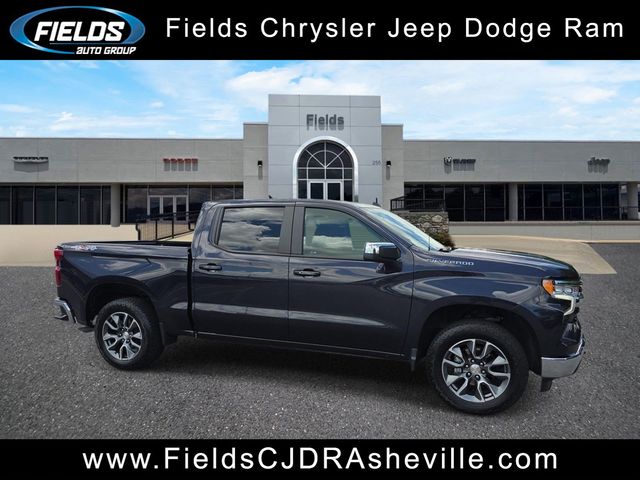 Dark Ash Metallic 2024 Chevrolet Silverado 1500 Pickup Truck Four-Wheel Drive 8-Speed Automatic
