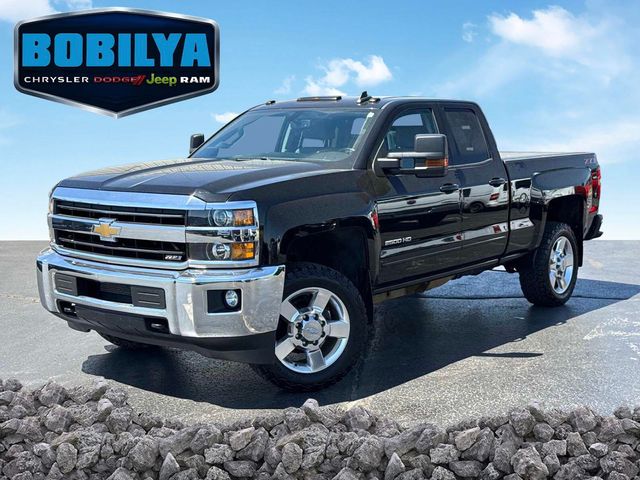 Black 2018 Chevrolet Silverado 2500HD LT Double Cab 4WD Pickup Truck Four-Wheel Drive 6-Speed Automatic Overdrive