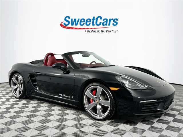 Black 2025 Porsche 718 Boxster S RWD Convertible Rear-Wheel Drive 6-Speed Manual