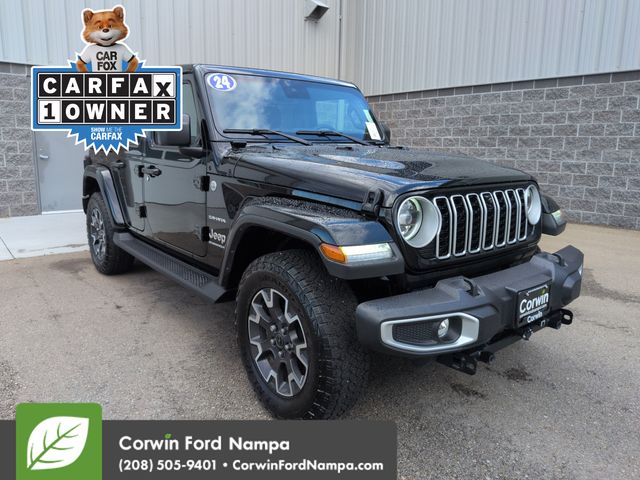 Black Clearcoat 2024 Jeep Wrangler SUV / Crossover Four-Wheel Drive 8-Speed Automatic