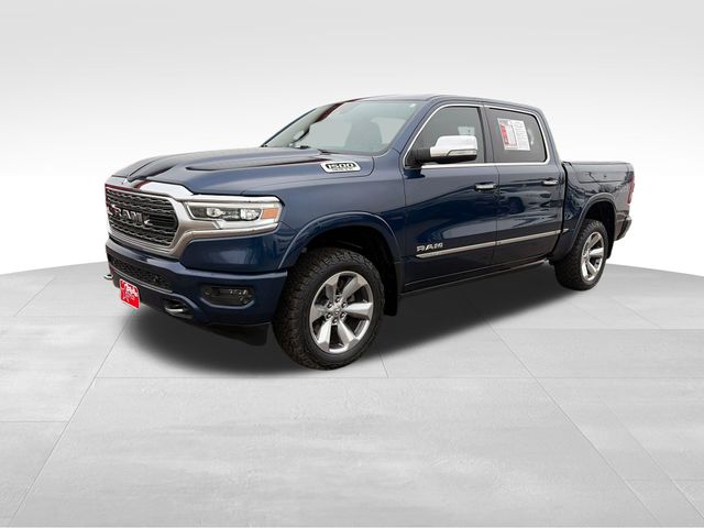 Patriot Blue Pearlcoat 2019 RAM 1500 Limited Crew Cab 4WD Pickup Truck Four-Wheel Drive 8-Speed Automatic