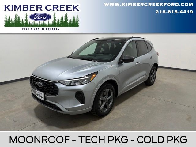 Iconic Silver Metallic 2024 Ford Escape SUV / Crossover All-Wheel Drive 8-Speed Automatic