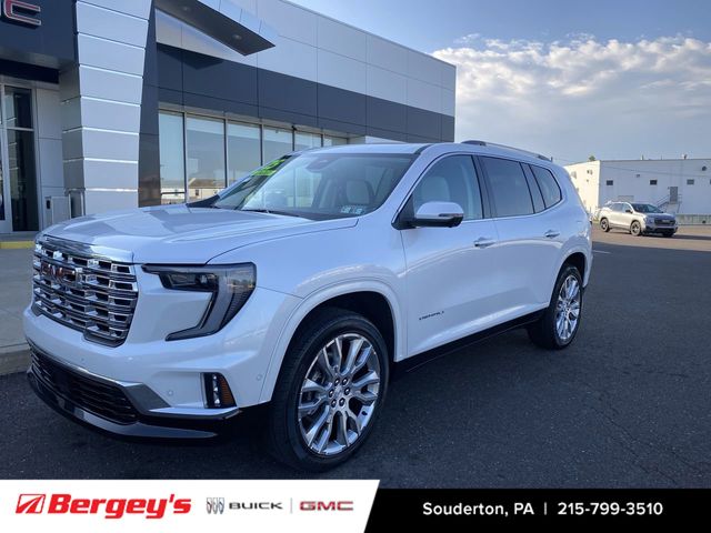 White Frost Tricoat 2025 GMC Acadia Denali AWD SUV / Crossover Four-Wheel Drive 8-Speed Automatic